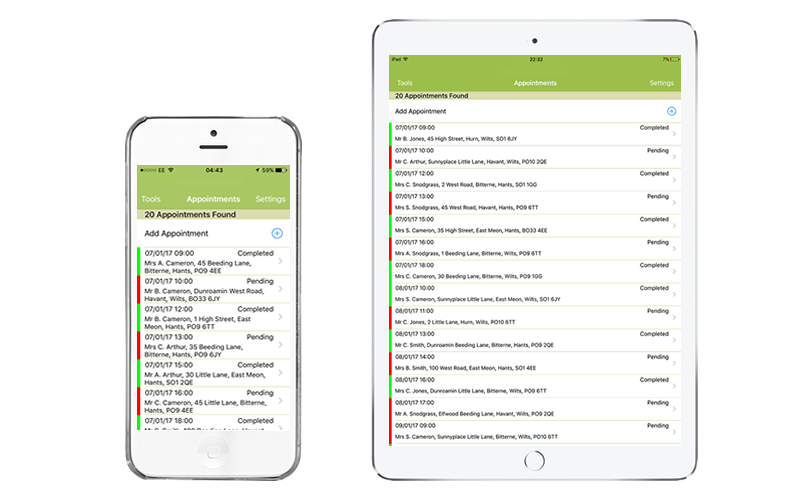 Checking Booked Work with Trades Pro Work App